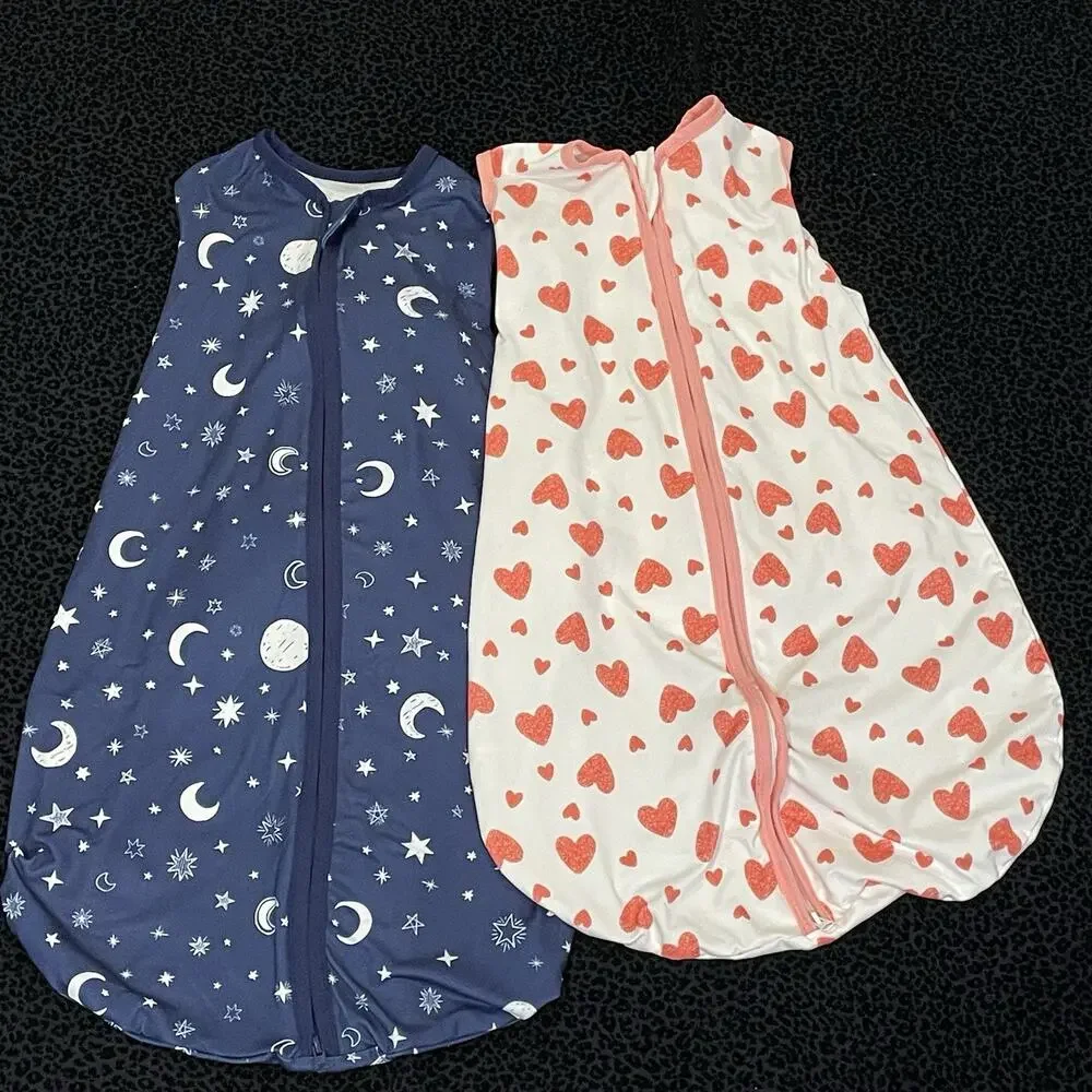 Baby Infant Sleep Sack Wrap Sleep Gown Lot of 4 Multicolor‎ Newborn 0-3M